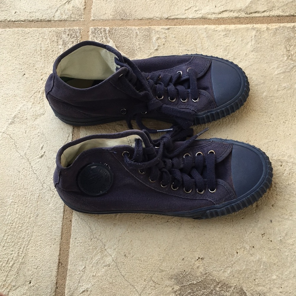 PF Flyers Unisex High Top Shoes Womens 8.5 Blue